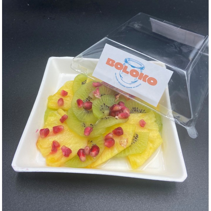 Salade exotique, sirop vanille