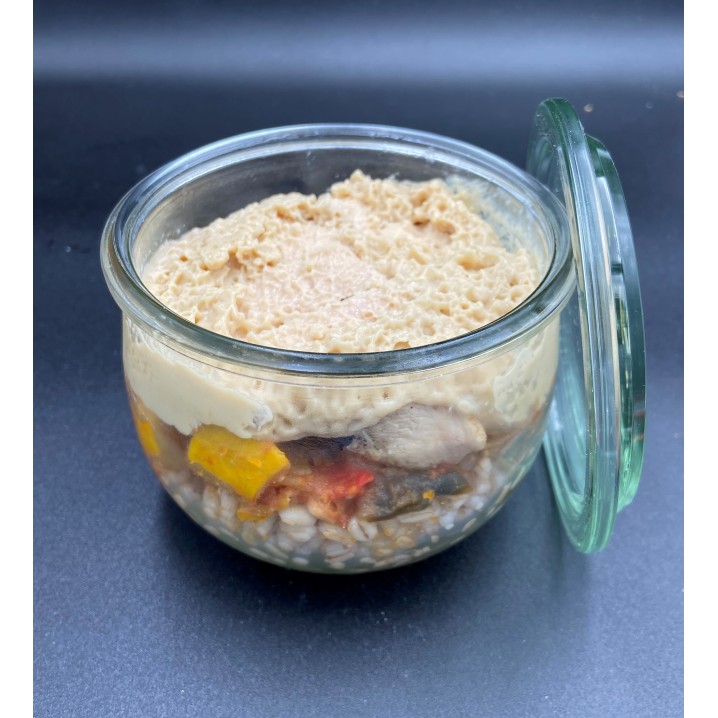 Poulet, ratatouille et riz...