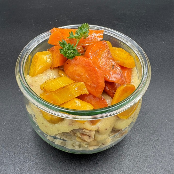 Poulet à la moutarde riz...