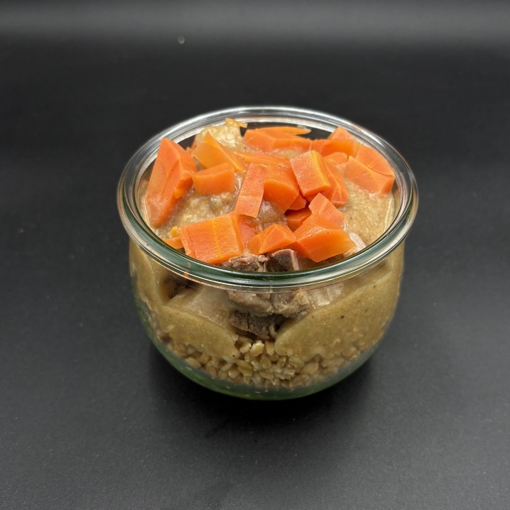 Sauté de canard, épeautre...